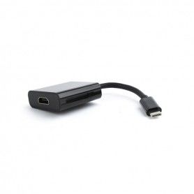 USB C to HDMI Adapter GEMBIRD A-CM-HDMIF-01 15 cm Black