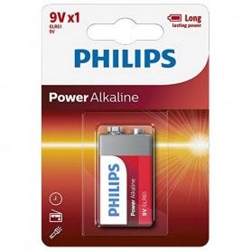Alkaline Battery Philips 6LR61 9V