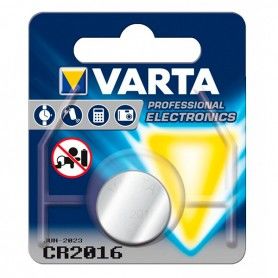 Lithium Button Cell Battery Varta CR-2016 3 V Silver
