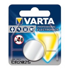 Lithium Button Cell Battery Varta CR-2025 3 V Silver